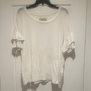 Current/Elliott ruffle sleeve tee
